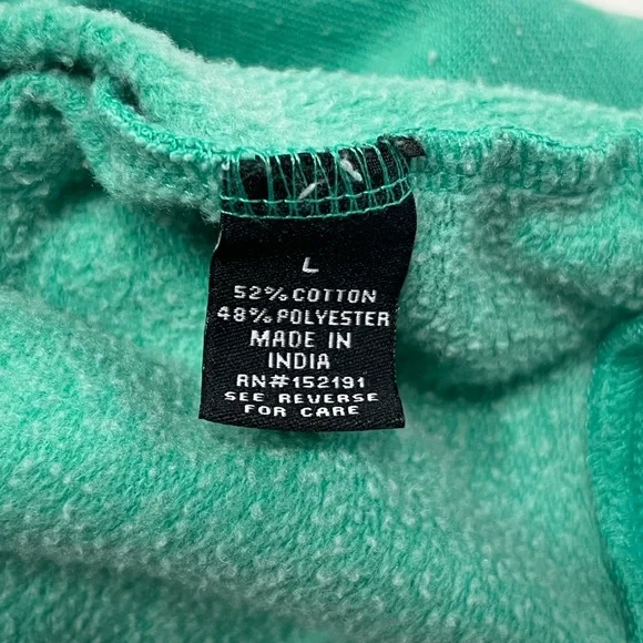 San Francisco Work Shirts "Respect" Crewneck Sweatshirt Green Size Large - Picture 5 of 5